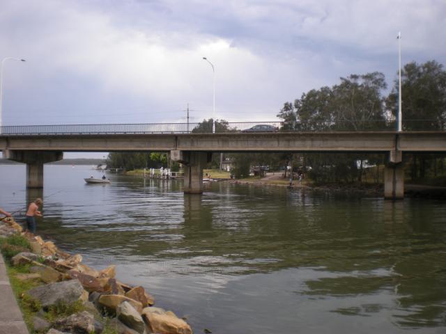 The River and Bridge at Budgewoi