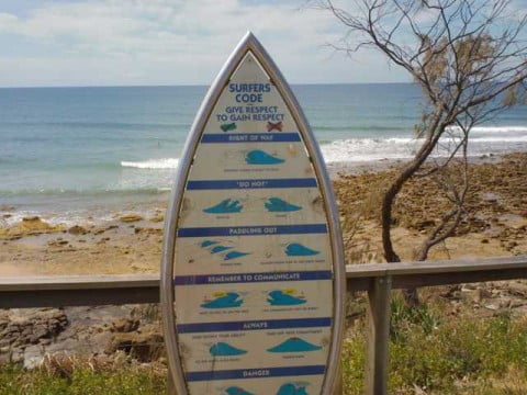 Surfers Code Sign