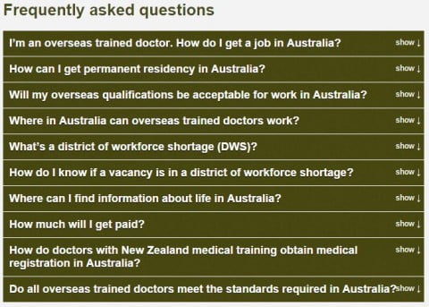 Doctors FAQ