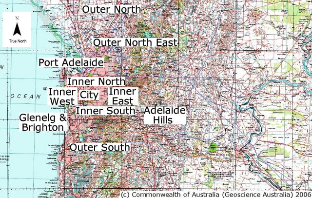 Adelaide Map